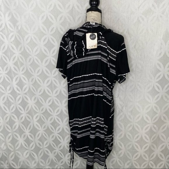 Dotti Dahlia Stripe Zip Hoodie Cover-Up Swimsuit - Picture 6 of 8